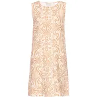 Usha Robe d’été beige / blanc