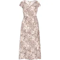 Usha Robe 'Casual' marron / noir / blanc