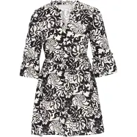 Usha Robe noir / blanc