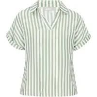 Usha Chemisier 'Casual' menthe / blanc
