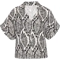 Usha Chemisier noir / blanc