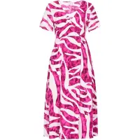 IZIA Robe d’été 'Festival' rose / rose foncé / blanc