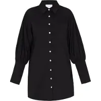 Usha WHITE LABEL Chemisier 'Minimalistic' noir