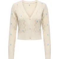 ONLY Cardigan 'ONLBIRTIE' écru / bleu roi / olive