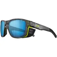 Julbo Lunettes de soleil polarisées Shield M, verres transparents Spectron HD Polarized/CAT4, verres transparents Spectron HD Polarized/CAT4