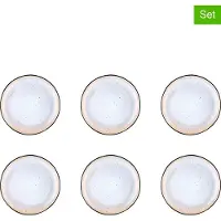 Bjorn assiette IRIS Ø21,5cm - 6 pièces - Blanc ivoire
