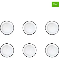 Bjorn assiette IRIS - Ø16cm - 6 pièces - Blanc ivoire