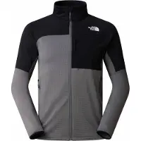 The North Face - Polaire alpinisme zippée en Polartec - M Polartec Powergrid Stormgap Jacket Smoked Pearl TNF Black pour Homme - Taille S - Gris