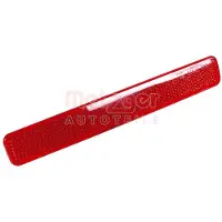 METZGER Catadioptre arrière gauche rouge avec marquage E pour VW TRANSPORTER, entre autres