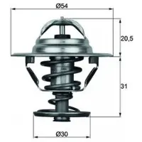 MAHLE ORIGINAL Thermostat d'eau TX 10 88D
