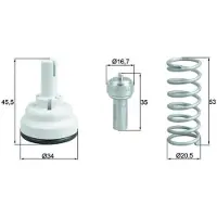 MAHLE ORIGINAL Thermostat d'eau TX 182 87D