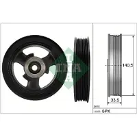 Schaeffler INA Poulie damper, vilebrequin 544 0149 10