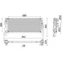 MAHLE ORIGINAL CR 2763 000P Radiateur à eau pour BMW Série 1 Berline (F40), X1 (F48) et MINI Berline (F56)