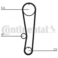 CONTITECH Kit distribution CONTINENTAL CT568K1