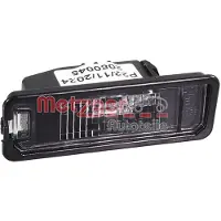 METZGER Feu de plaque d'immatriculation droit W5W transparent sans ampoule pour VW GOLF, entre autres