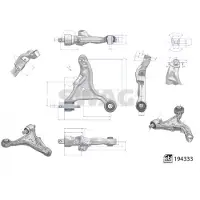 SWAG 33 11 1585 Bras de suspension avant droit pour VOLVO V70 II (285)