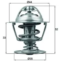 MAHLE ORIGINAL Thermostat d'eau TX 173 88D