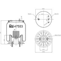FEBI BILSTEIN Mécanisme, suspension pneumatique