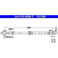 Ate Flexible de frein 24.5143-0569.3