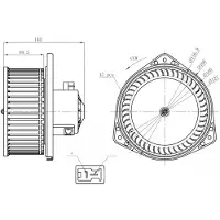 NRF Pulseur d'air habitacle 34303