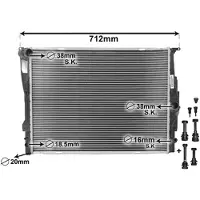 VAN WEZEL Radiateur (refroidissement du moteur)