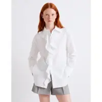 Marella pour femme. 2613111071200 Chemise Mllfalesia blanc (44), Casuel, Fête, Coton, Classique, Manche longue