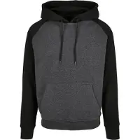 Build Your Brand Basic Raglan Hoodie Gris 3XL Homme