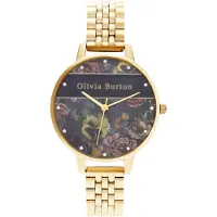 Olivia Burton Montre - - OB16VS01 - Cuir et Acier Inoxydable - 34 mm - Quartz