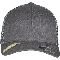 Flexfit Casquette gris chiné / noir