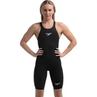 Speedo Fastskin Lzr Pure Valor 2.0 Open Back Competition Swimsuit Noir UK 20 Femme