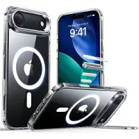 ESR - Classic Hybrid HaloLock Kickstand - iPhone 17 Air - Clear (Apple iPhone 17), Coque pour téléphone portable, Transparent