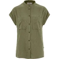 Fjällräven Övik Hemp Short Sleeve Shirt Vert S Femme