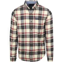 Superdry Chemise crème / bleu foncé / orange / rouge carmin