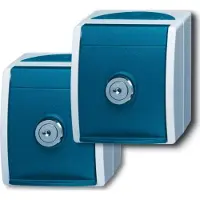 Busch-Jaeger Busch Jaeger Zubehör Stromversorgung Steckdose CEE 7/3 Blau - Grau (2083-0-0816)