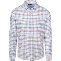 NZA Chemise Picton Mélange Lin Multicolore À Carreaux Bleu Multicoloré Rouge taille M