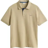 Gant Polo jaune clair, 2 boutons, manches courtes