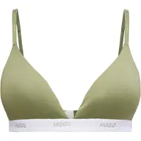 HUGO Soutien-gorge olive / blanc
