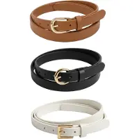 Guido Maria Kretschmer Women Ceinture 'Bianca' caramel / noir / blanc cassé