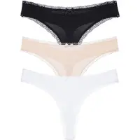Dorina String beige / noir / blanc