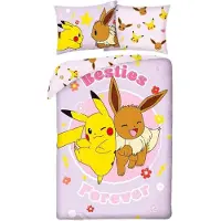 Halantex SP. z.o.o. Ensemble de Linge de Lit Pokémon Drap Housse 140x200 cm