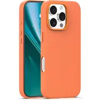 Etteri Elegant Mag case for iPhone 16 Pro Max 6,9" orange (Apple iPhone 16 Pro Max), Coque pour téléphone portable, Orange