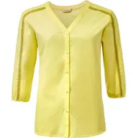 Vaude Skomer Ii 3/4 Sleeve Shirt Jaune 42 Femme