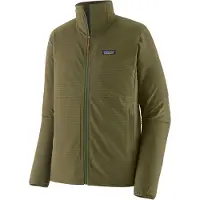 Patagonia - Polaire chaude et extensible - M's R1 TechFace Jkt Basin Green pour Homme - Taille L - Vert