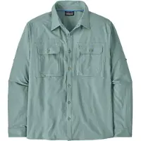 Patagonia - Chemise légère et anti-UV - M's L/S Self Guided Sun Shirt Blue Sage pour Homme - Taille M - Bleu