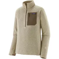 Patagonia - Polaire gaufrée à séchage rapide zippée - M's R1 Air Zip Neck Pelican pour Homme - Taille S - Beige