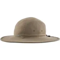 Patagonia - Chapeau déperlant durable pour randonnée - Quandary Brimmer Wing Grey en Nylon - Taille L - Gris