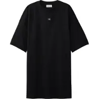 Calvin Klein Robe 'Oversized Monologo Mini' noir