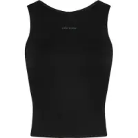 Icebreaker Merino 150 Active Cropped Bra-tank Sports Top Noir XS Femme