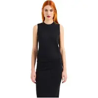 Armani Exchange pour femme. 8NYH9AYMH6Z1200 Top noir en maille (XL), Casuel, Viscose, Sans manches / bretelles