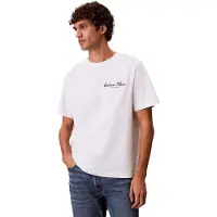 Calvin Klein Jeans T-Shirt '20S MARCH' noir / blanc
